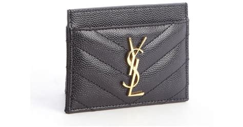 ysl blue card holder